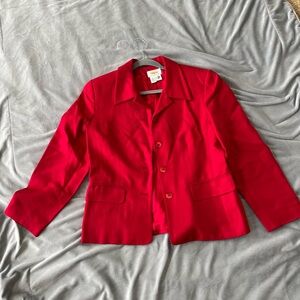 Talbots Bold Red Women's Blazer
